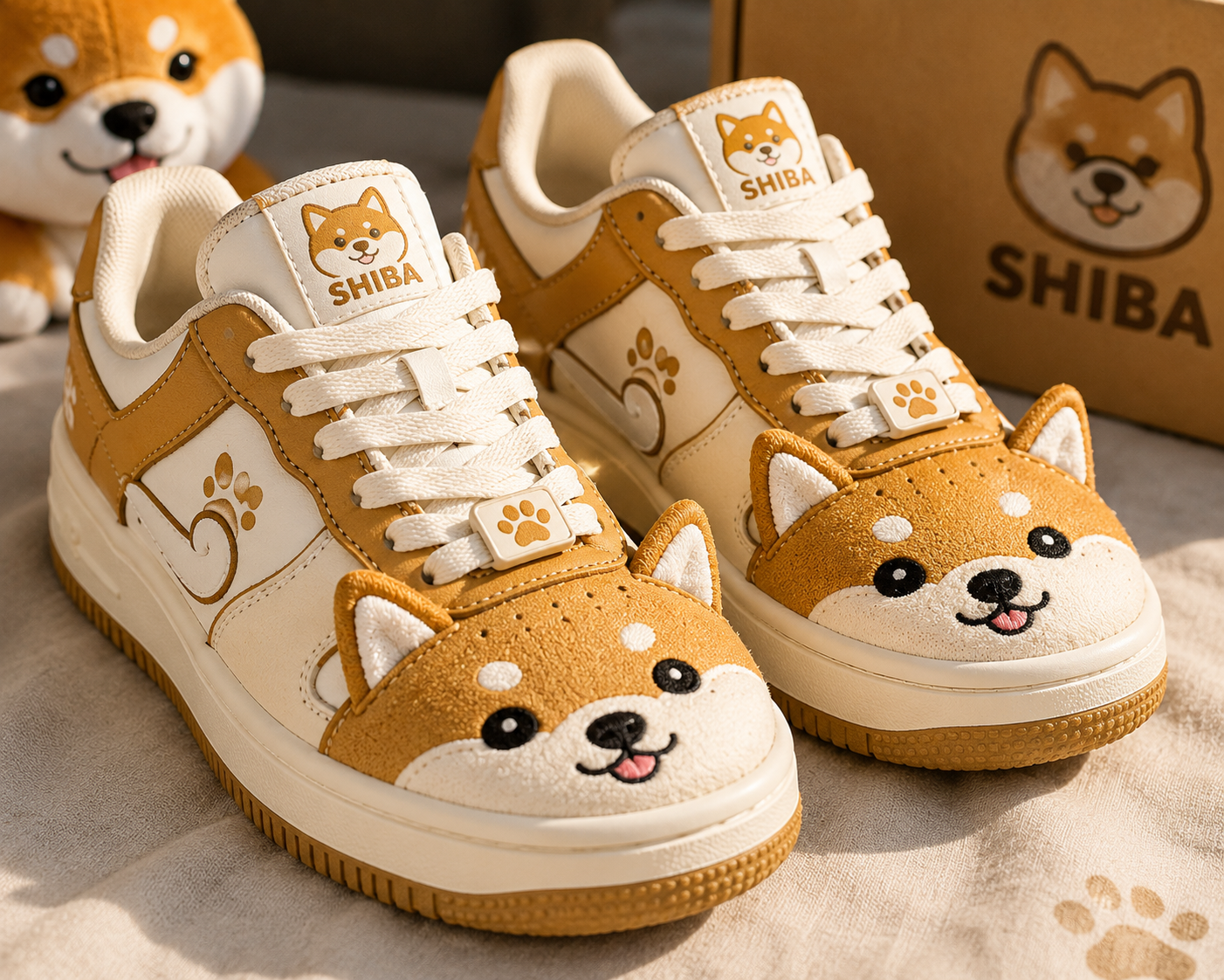 Shiba-inspired runner shoes